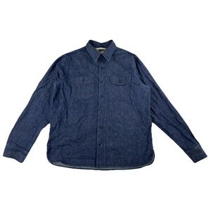 Rogue Territory RGT Work Shirt Indigo Selvedge Canvas Blue Men's XXL